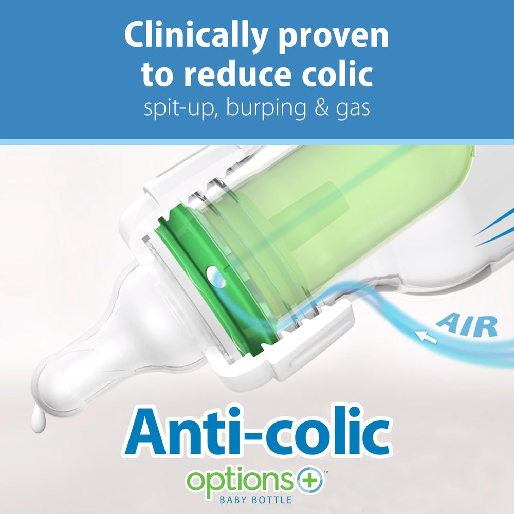 Dr. Brown's anti-colic vent close-up showing reduced air intake feature.