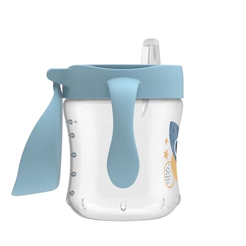 Dr. Brown's baby-feeding scene demonstrates calm feeding with internal vent system.