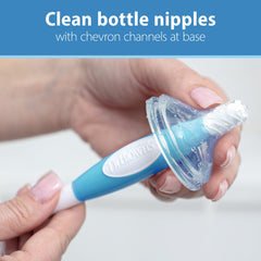 Dr. Brown's nipple cleaner base with ridges for easy nipple cleaning