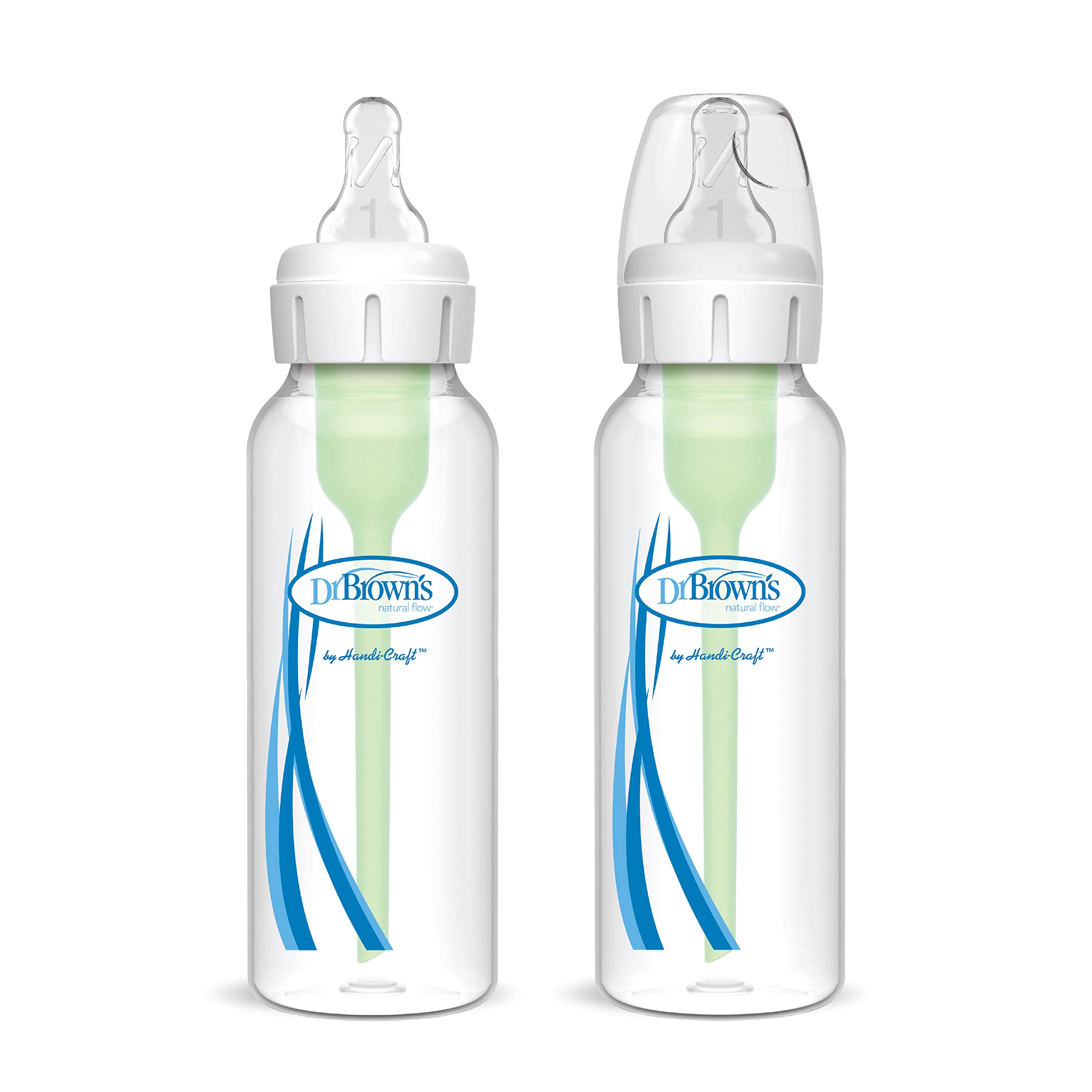 Dr. Brown's bottle brush cleans from nipple to base for thorough bottle care.