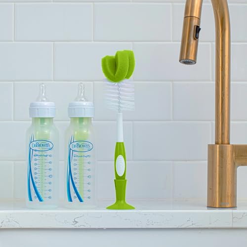 Bottle growth levels featuring Slow, Medium, and Medium-Fast options by Dr. Brown's.