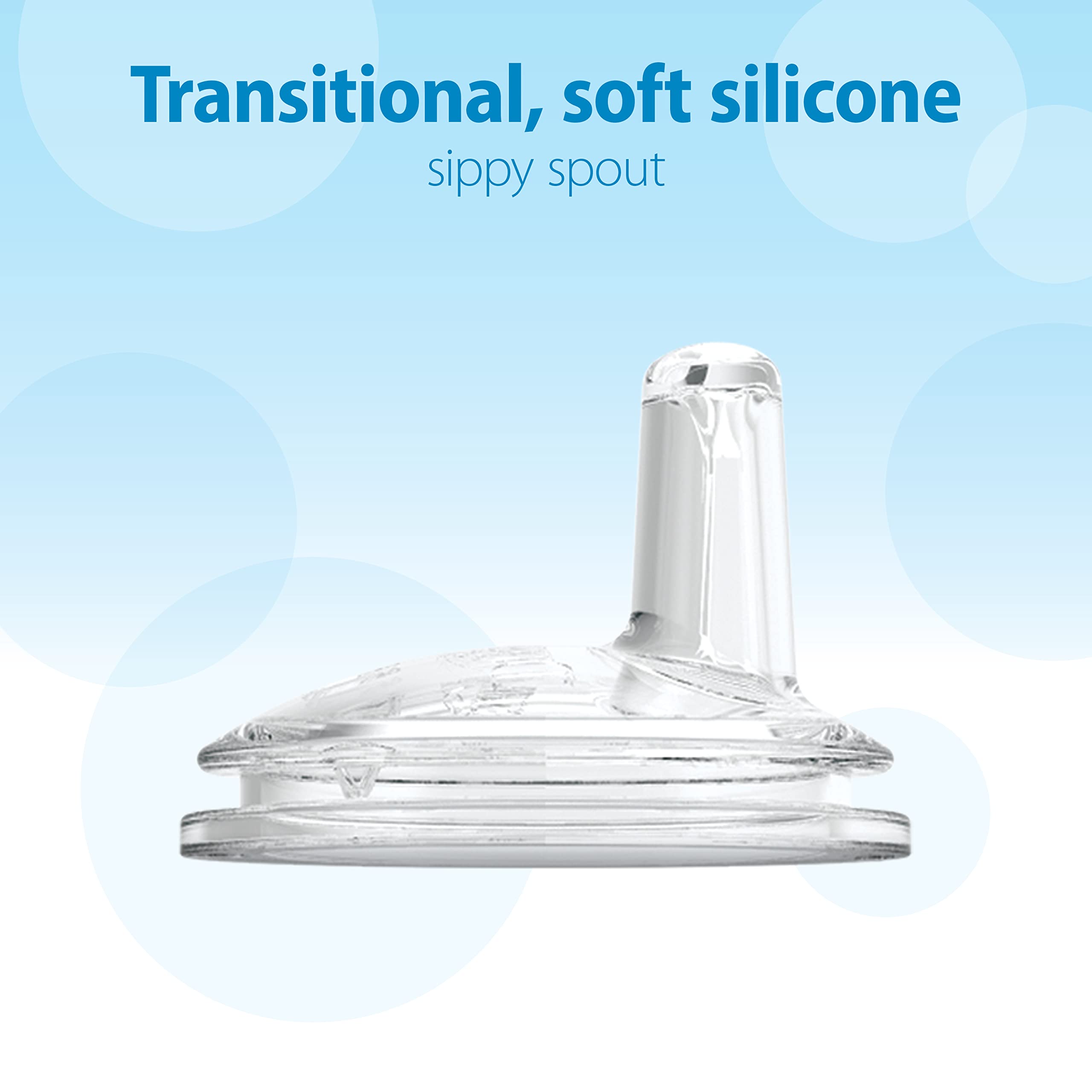 Dr. Brown's transition kit on-the-go cap keeps spout clean during outings