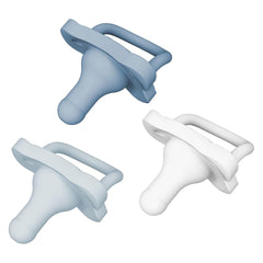 Dr. Brown's HappPaci bulb close-up highlighting soft 100% silicone for gentle soothing.