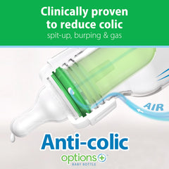 Dr. Brown's Level 1 slow-flow nipple on narrow bottle enabling steady feeding