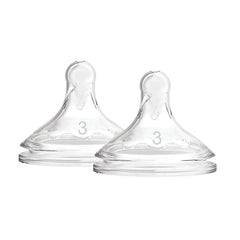 Dr. Brown's Level-3 silicone close-up shows a soft feeding surface for gentle feeds.