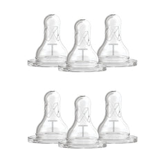 Dr. Brown's Level T narrow nipple new born flow supports slower feeding pace.