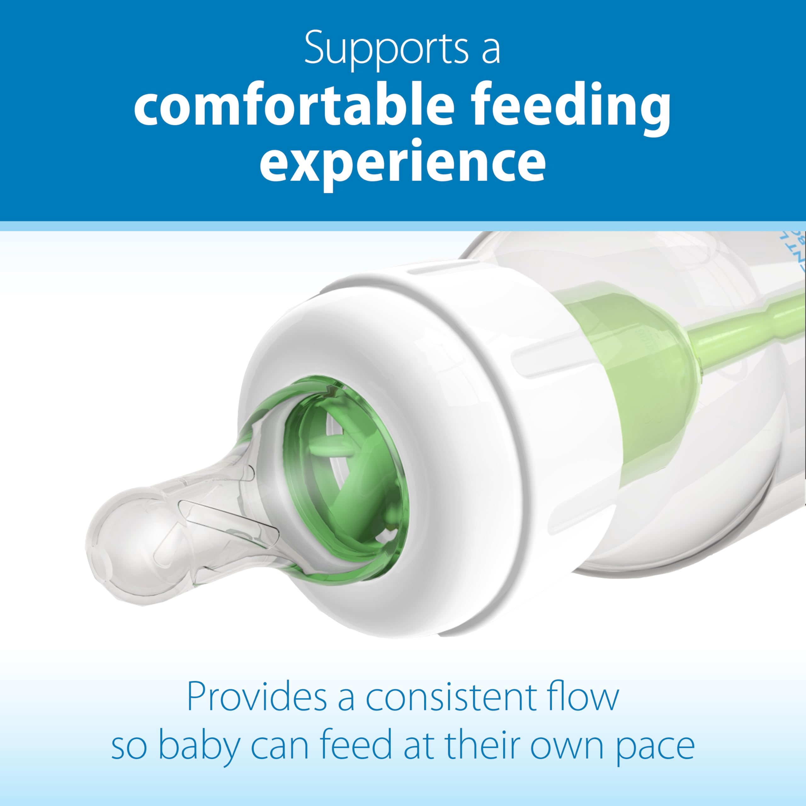 Dr. Brown's silicone Level T nipple is soft, BPA-free feeding aid.