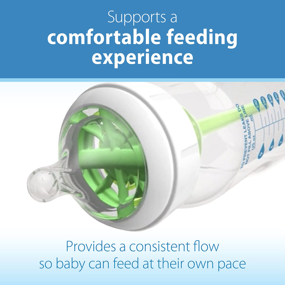 Dr. Brown’s Level 2 vent demonstrates consistent flow for comfortable feeding.