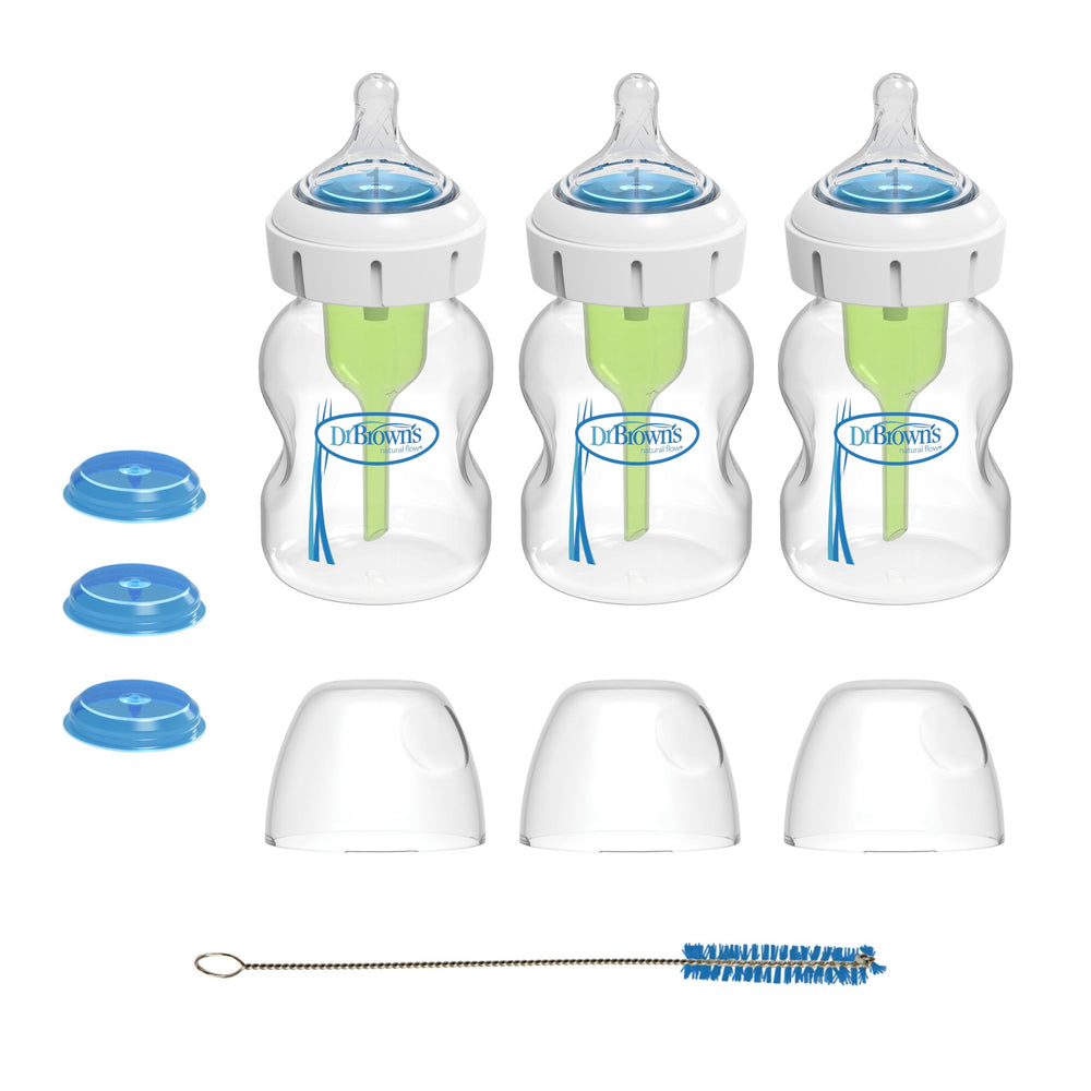 Dr. Brown's Medical Specialty Wide-Neck Bottle front view showing medical-grade feeding design