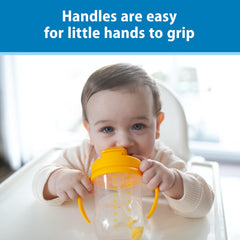 Dr. Brown's Milestones easy-grip handles offer confident control.