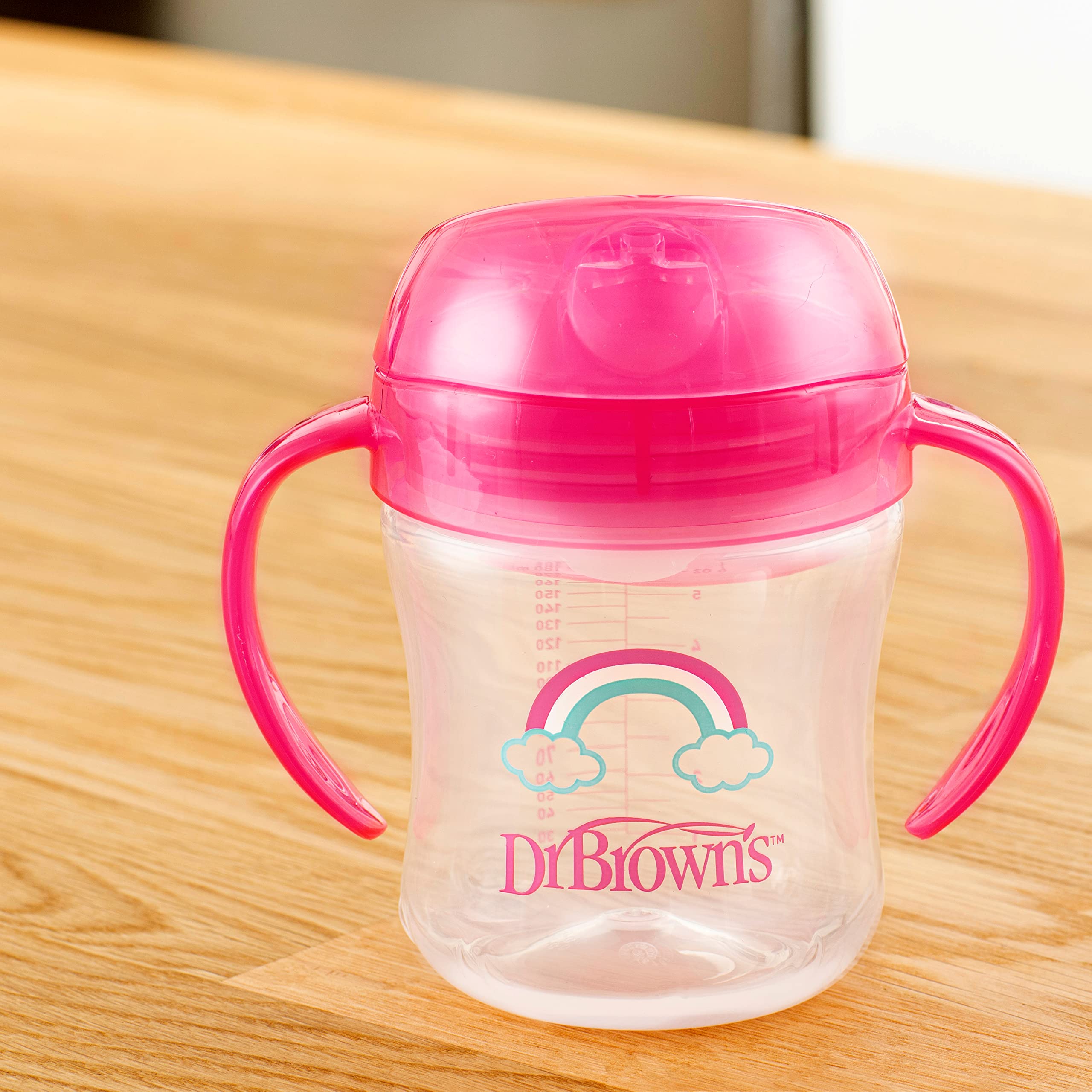 Dr. Brown's Milestones BPA-free sippy cup for safe practice