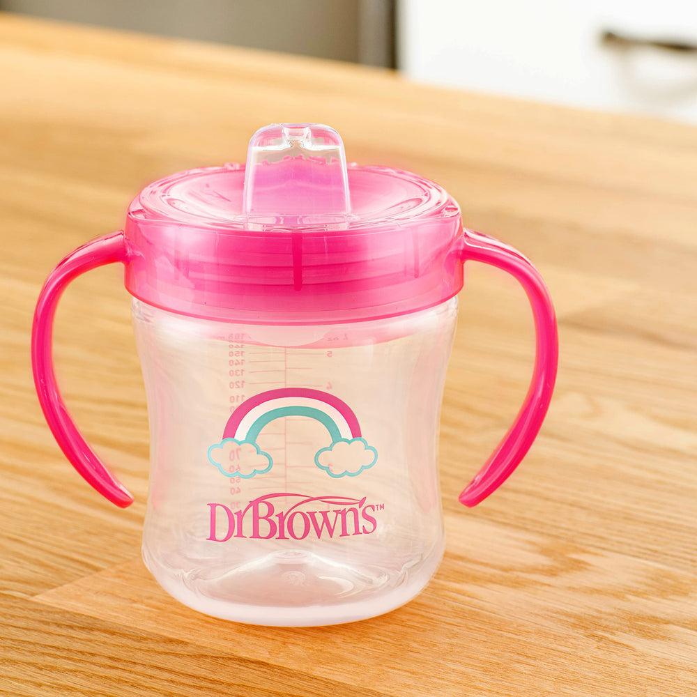Dr. Brown's Milestones sippy cup one-piece valve for quick assembly