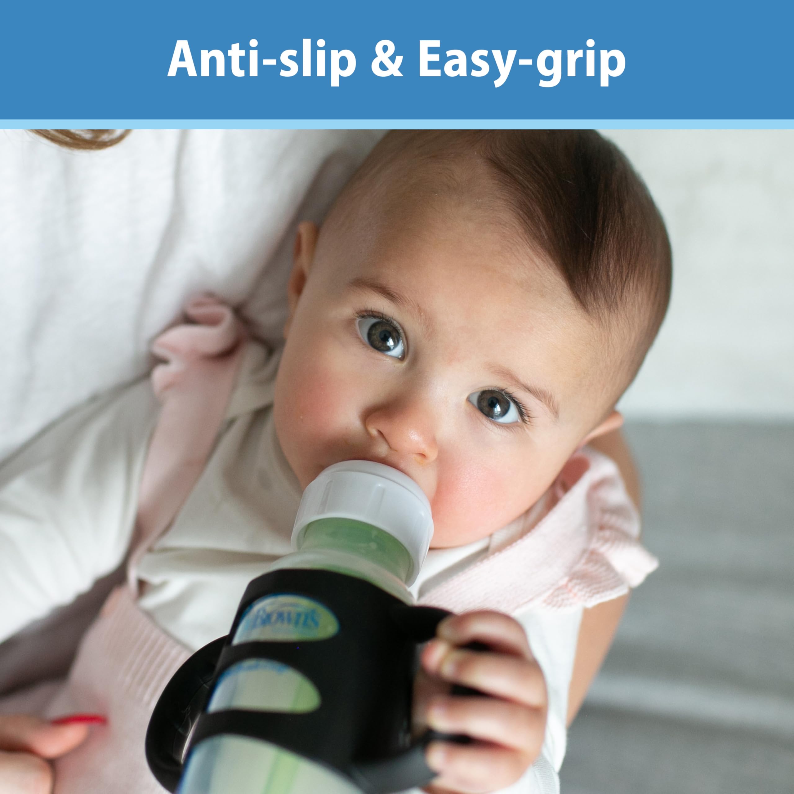Dr. Brown's pink bottle handles cleaning with top rack dishwasher safe and sterilizer safe.