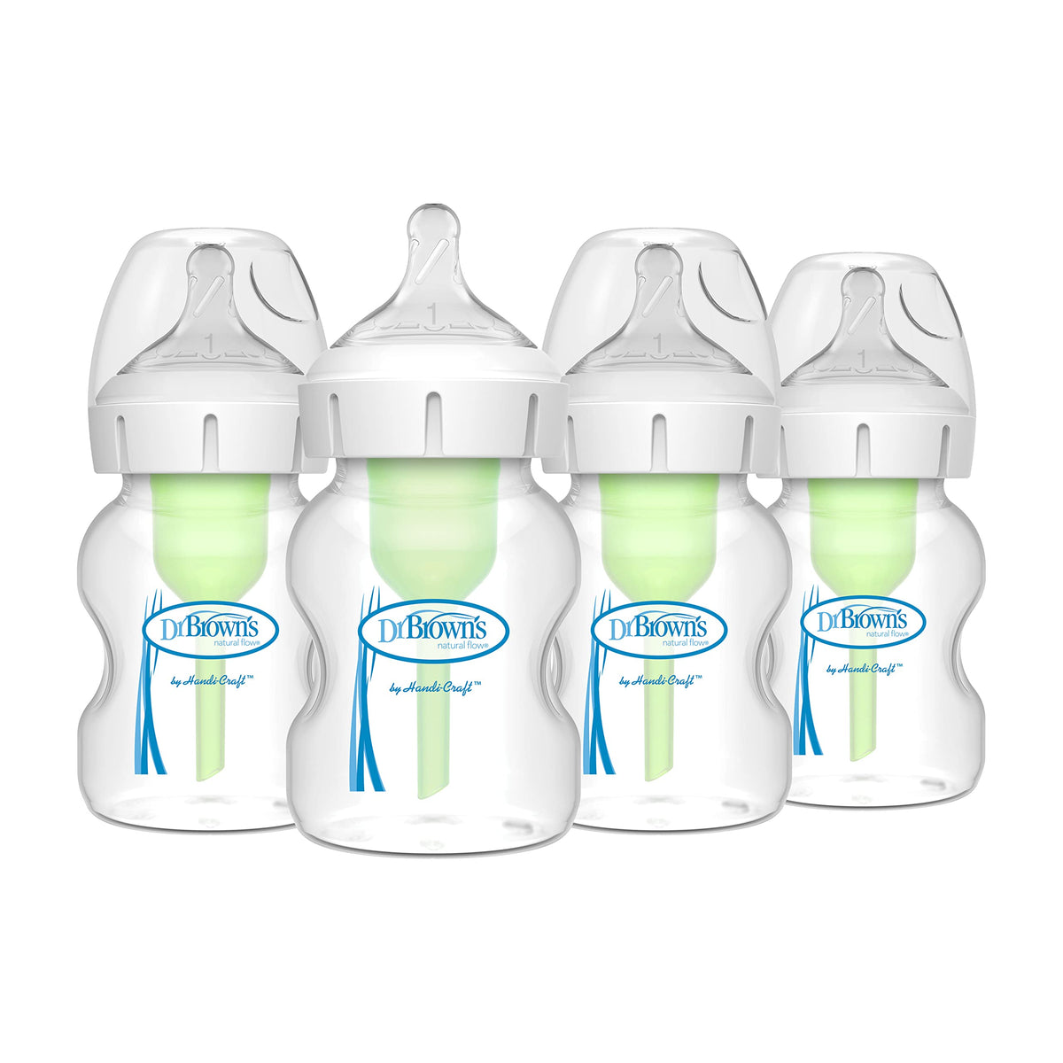 Dr. Brown's Natural Flow anti-colic vent bottle 5oz reduces spit-up and gas