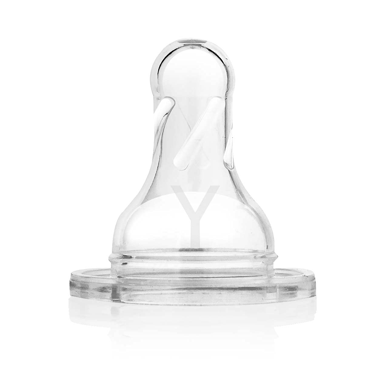 Dr. Brown's Y-cut detail highlighting vented design for comfortable feeding.