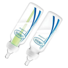 Dr. Brown's Options bottle without vent enables flexible feeding as baby grows.