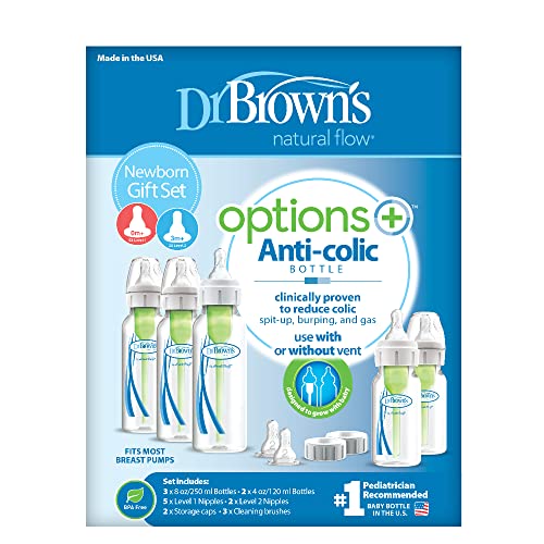 Dr. Brown's Options Narrow feeding set clear bottle cap closeup for secure sealing.
