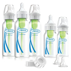 Dr. Brown's Options Narrow feeding set bottle in use for comfortable feeding.