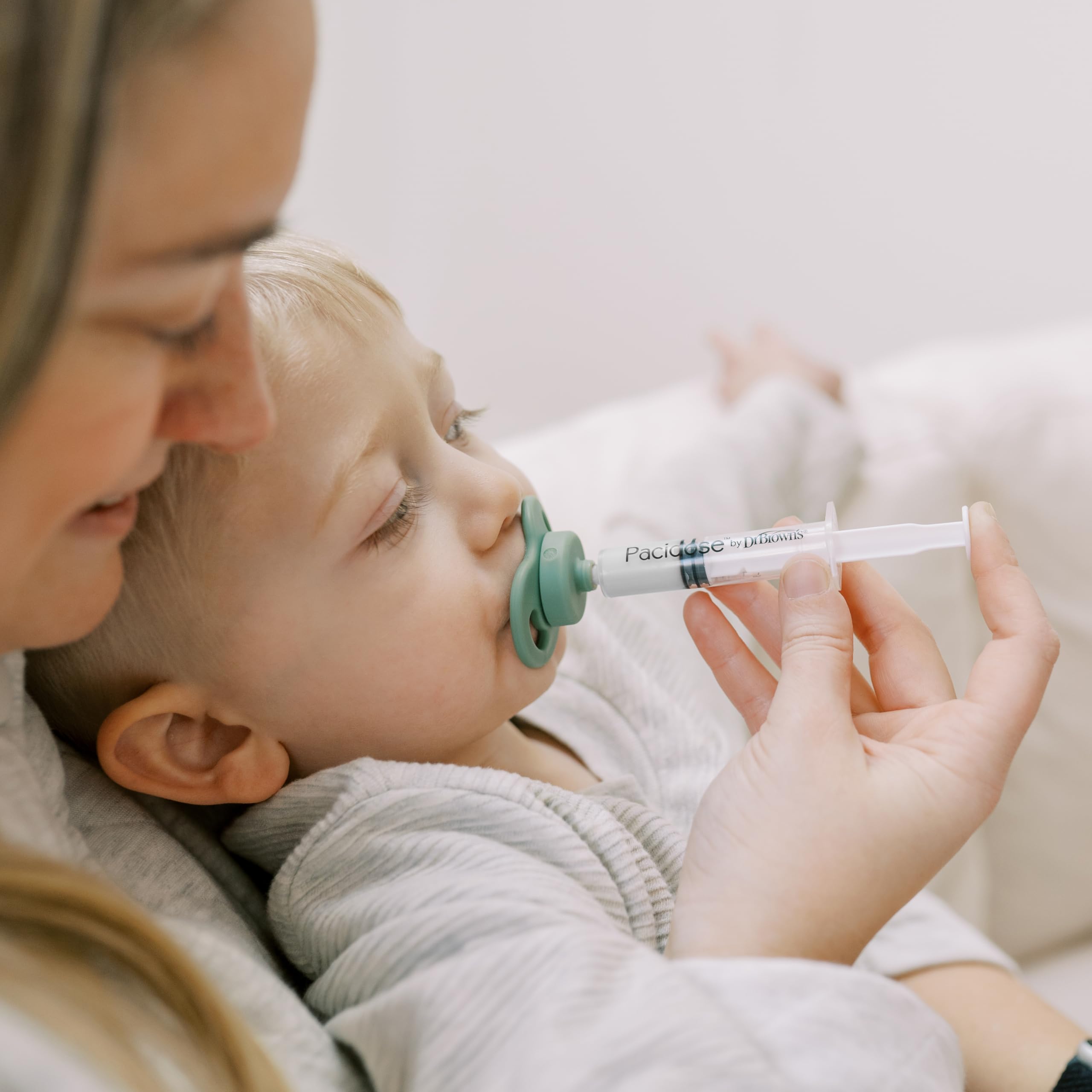 Compact Pacidose with syringes fits easily into a diaper bag.