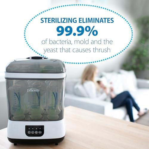 Dr. Brown's sterilizer-dryer removable basket fits Dr. Brown's bottles and most brands.
