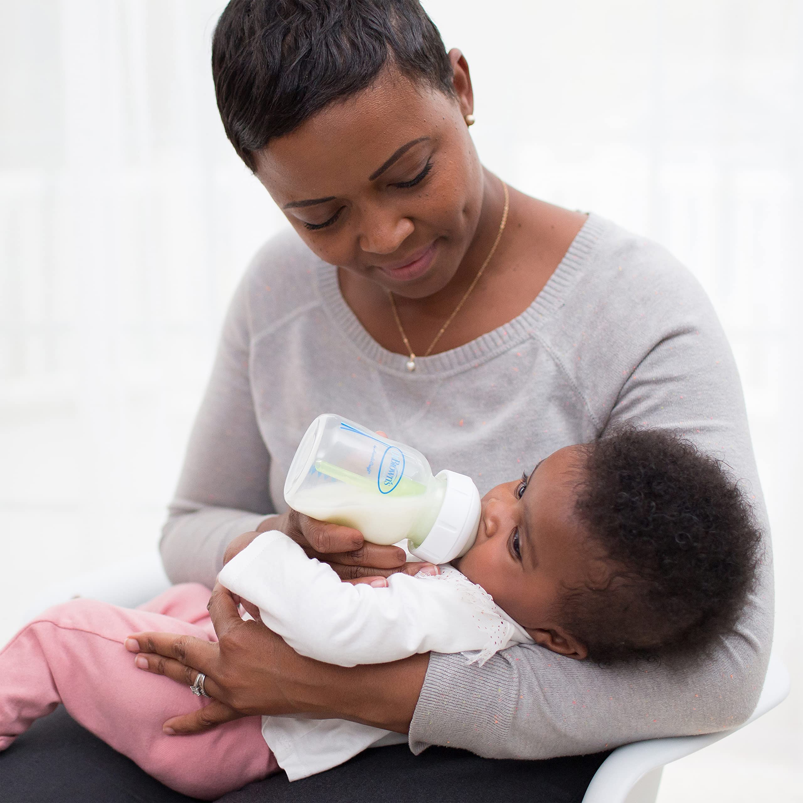 Dr. Brown’s Y-Cut nipple for thicker liquids supports feeding progression
