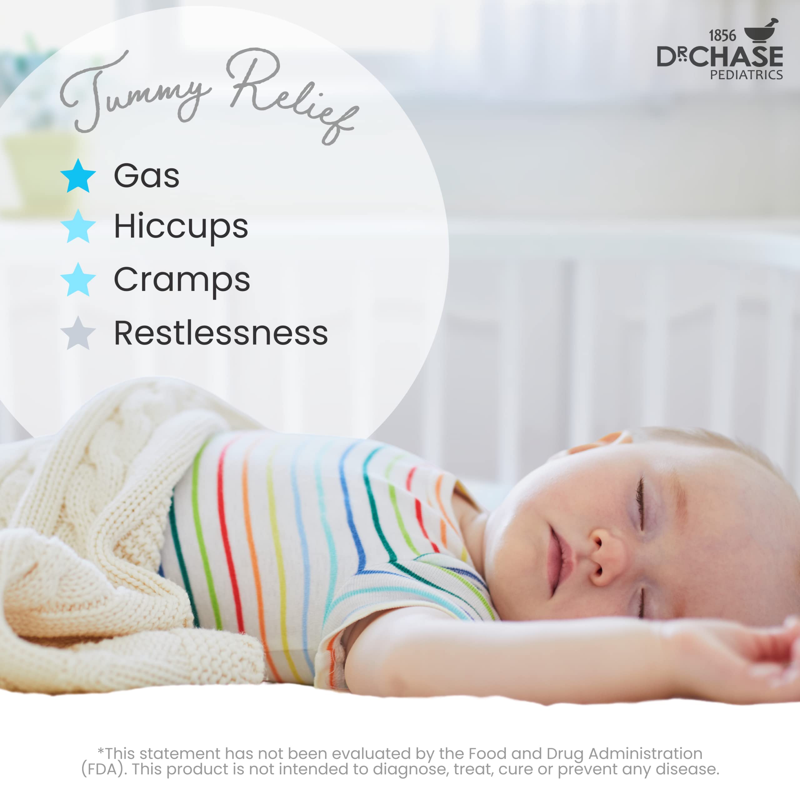 Dr. Chase Kolik Gripe Water dropper, convenient dosing for quick gas relief.