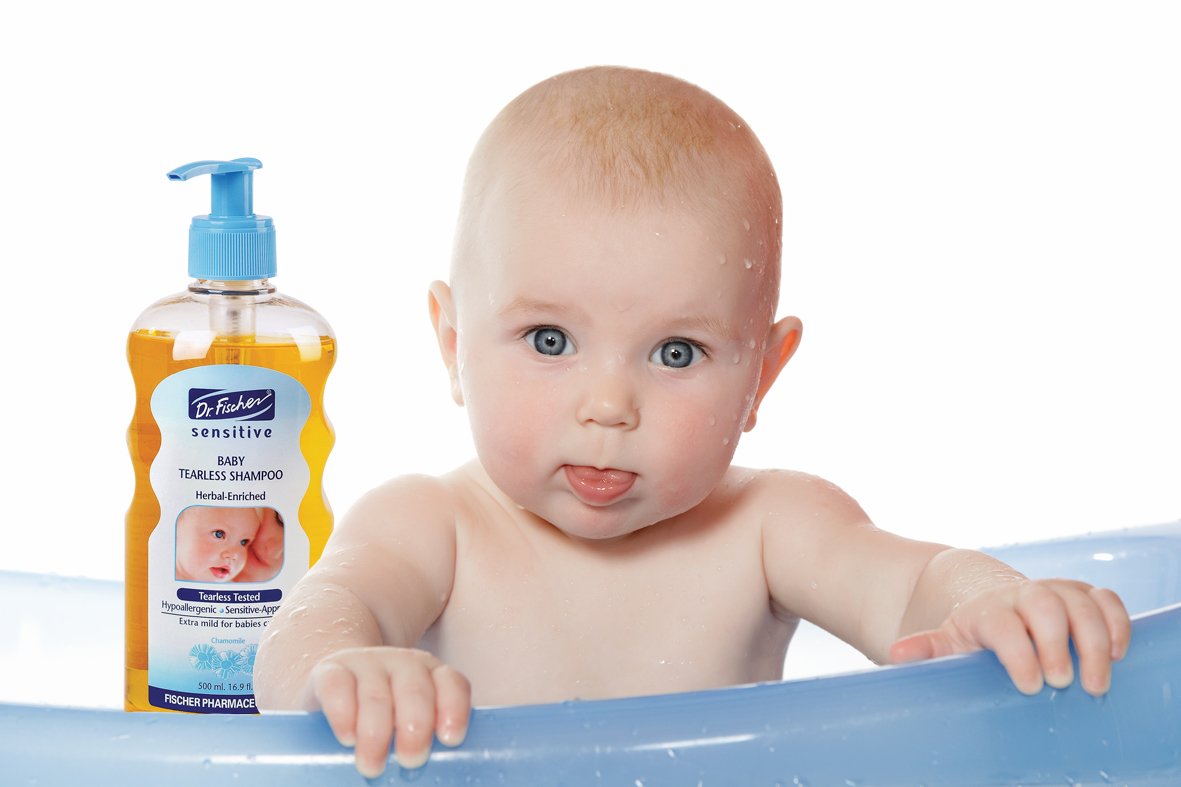 Dr. Fischer alcohol-free formula closeup; gentle care free from harsh ingredients.
