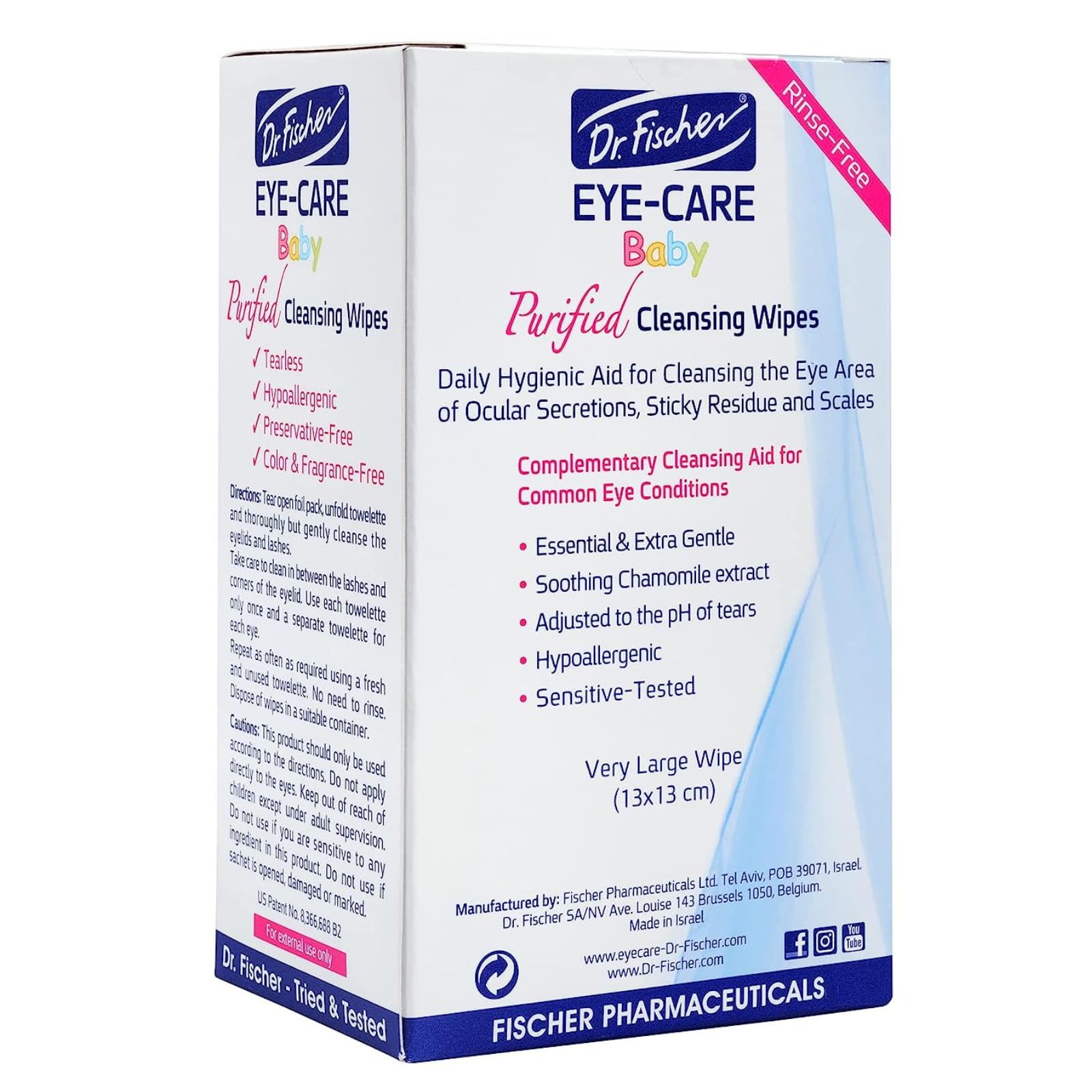 Dr Fischer family use visuals showing gentle daily eye care for kids