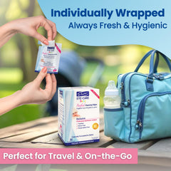 Dr Fischer Premium Baby Eyelid Wipes tear-free usage during daily routine
