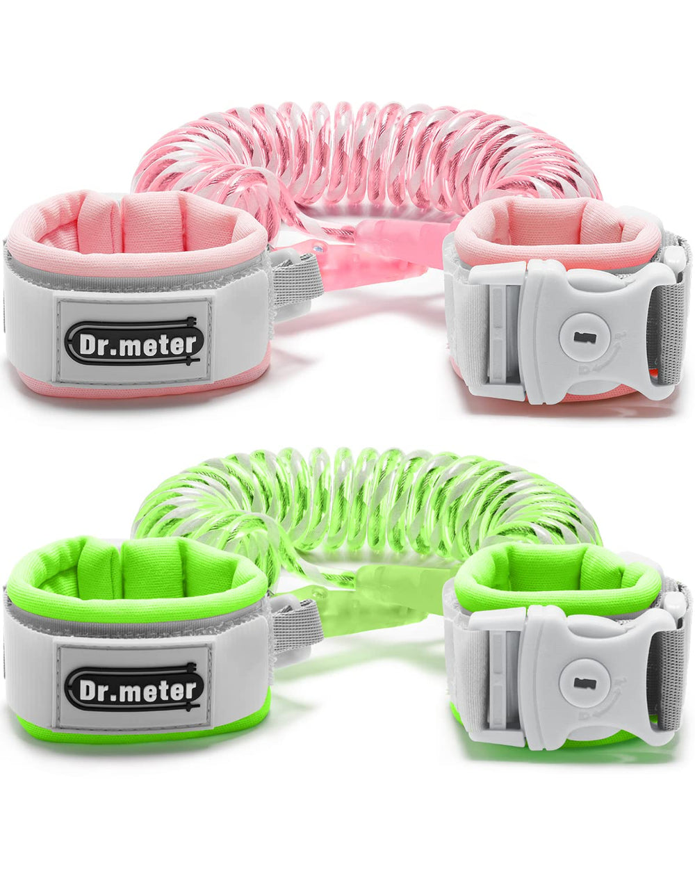 Dr.meter anti lost wrist link pink two-pack safety leash for outdoor adventures