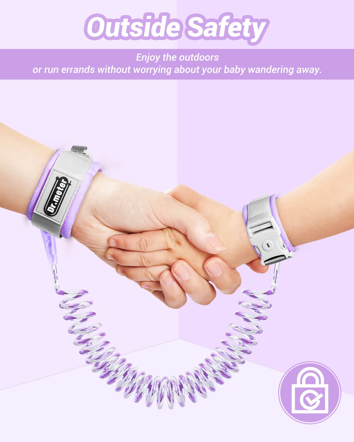Dr.meter 360-degree swivel clip enables natural movement without restricting your child.