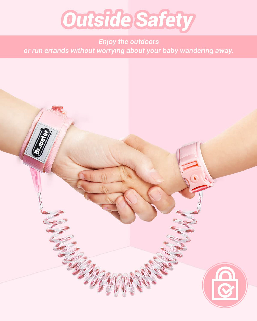 Dr.meter soft padding wristband demonstrating comfortable fit