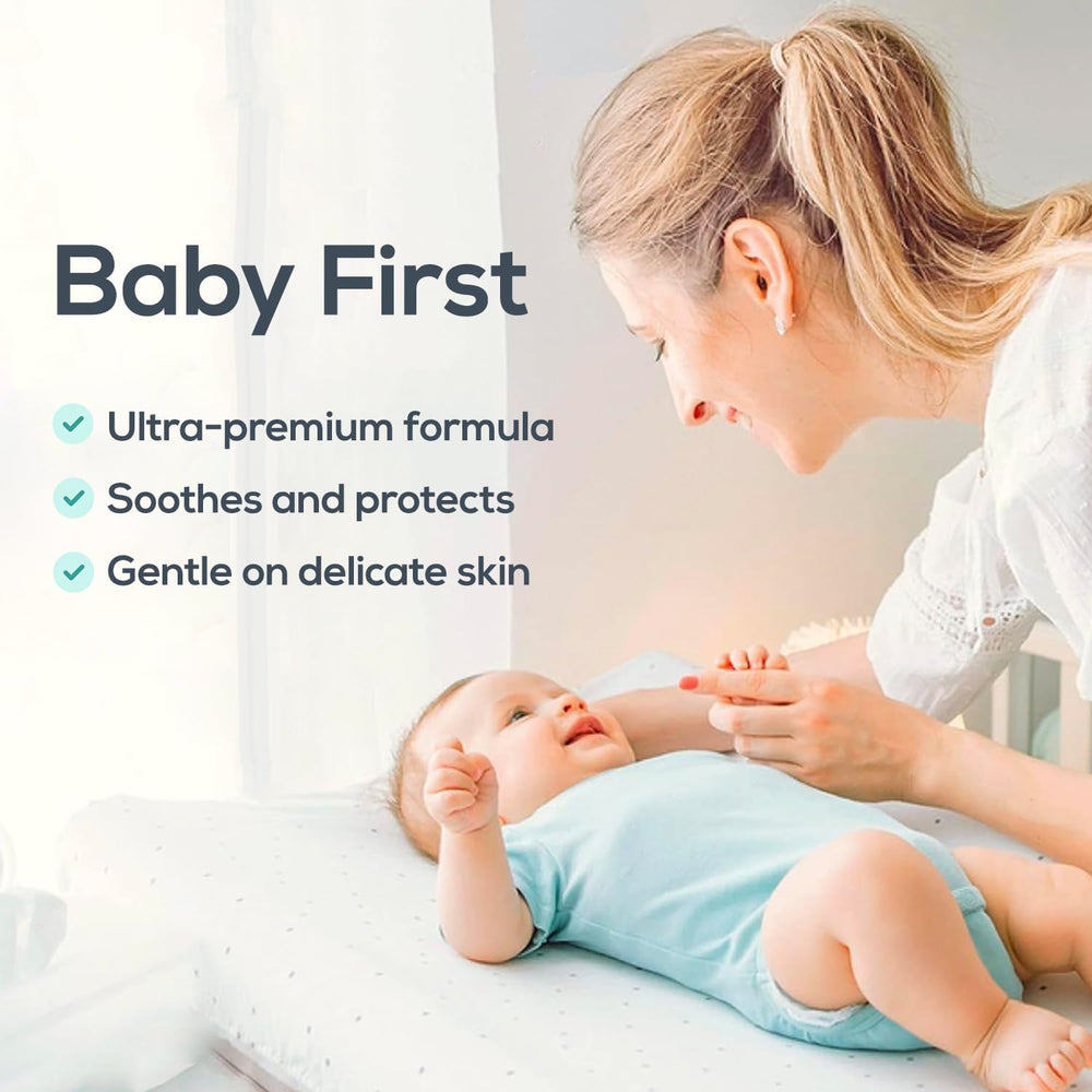 Dr. Mom Butt Balm ingredients-label highlights clean, pediatrician-approved formula.