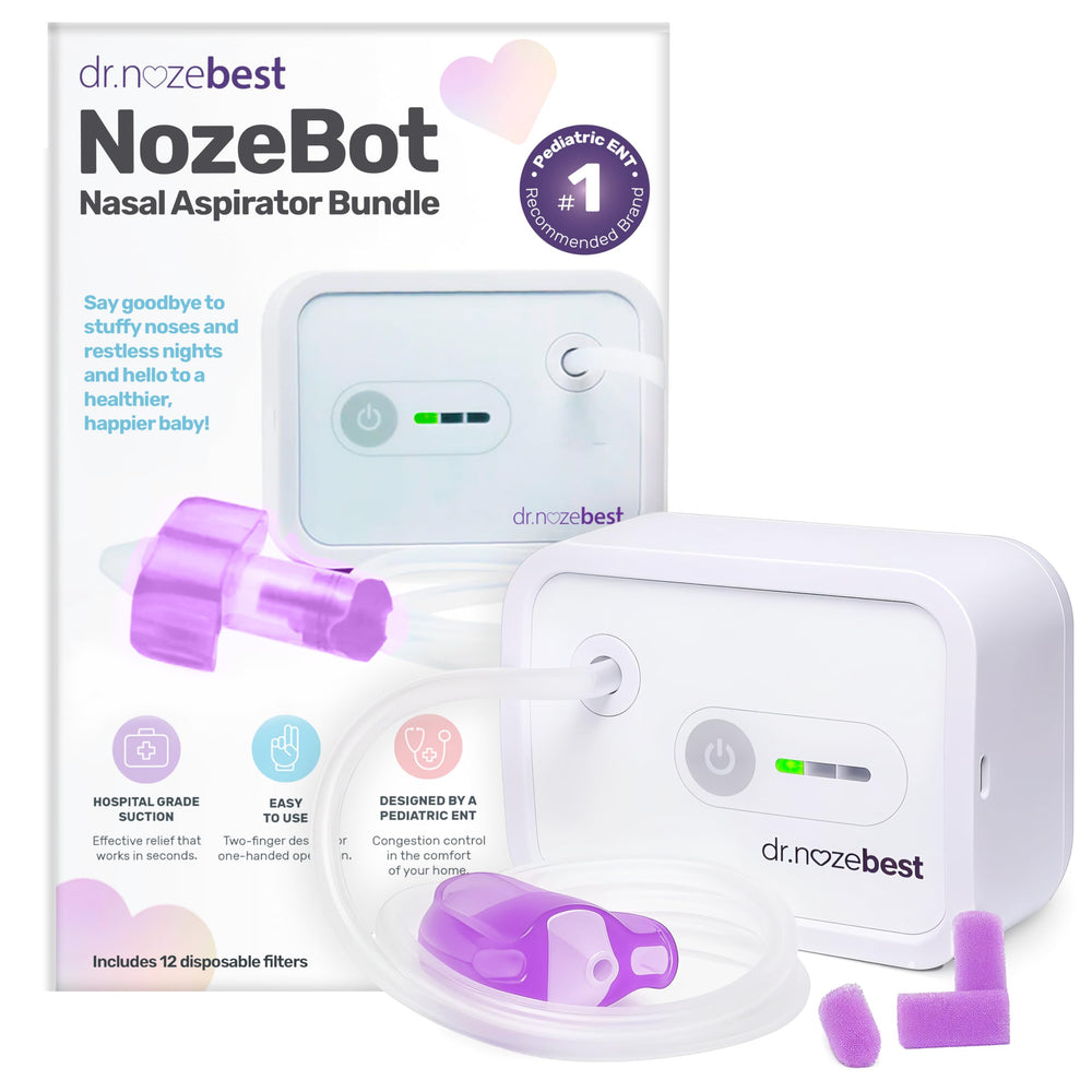 Dr. Noze Best NozeBot front view for gentle at-home nasal relief.