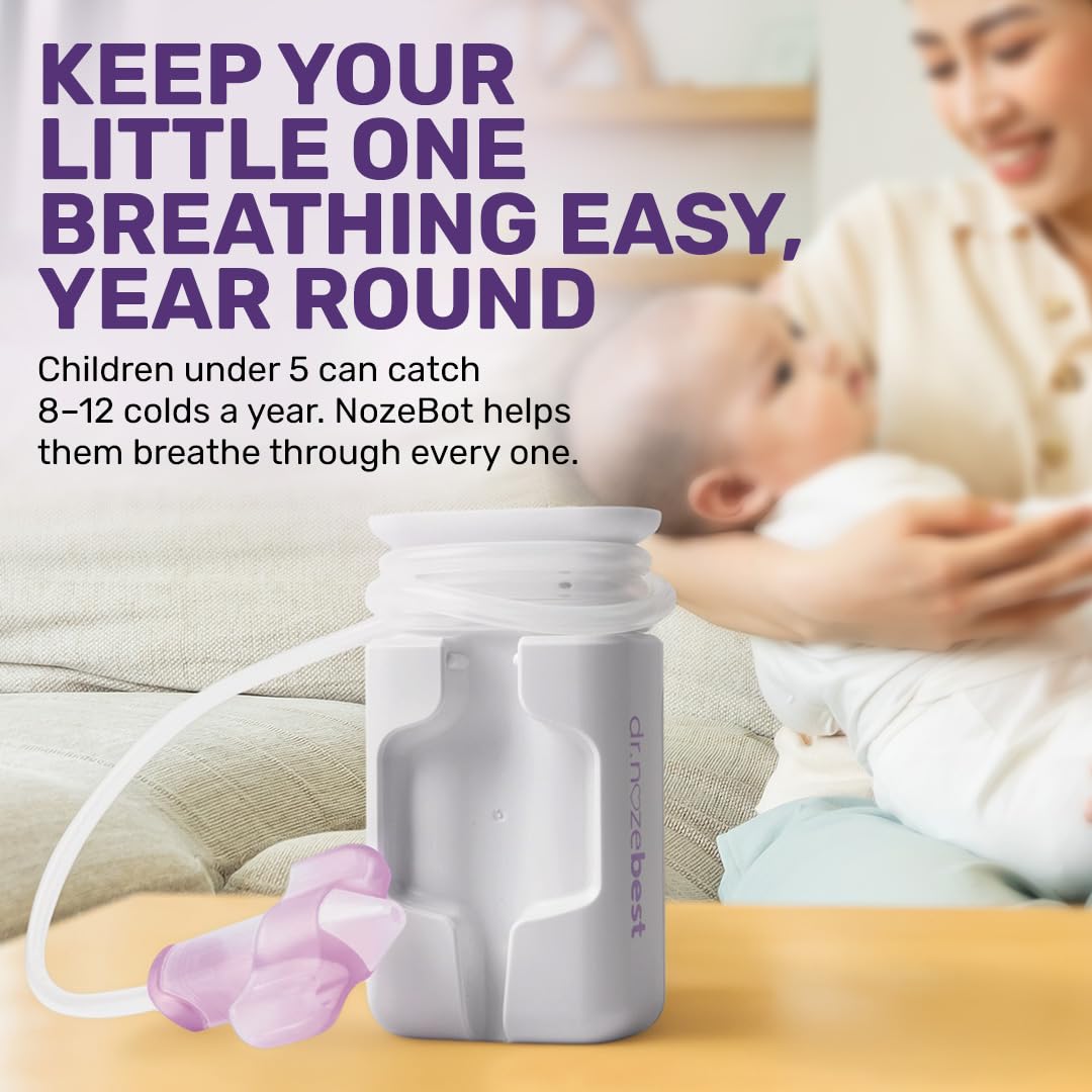 Dr. Noze Best Nozebot On the Go easy-clean parts simplify after-use cleanup.