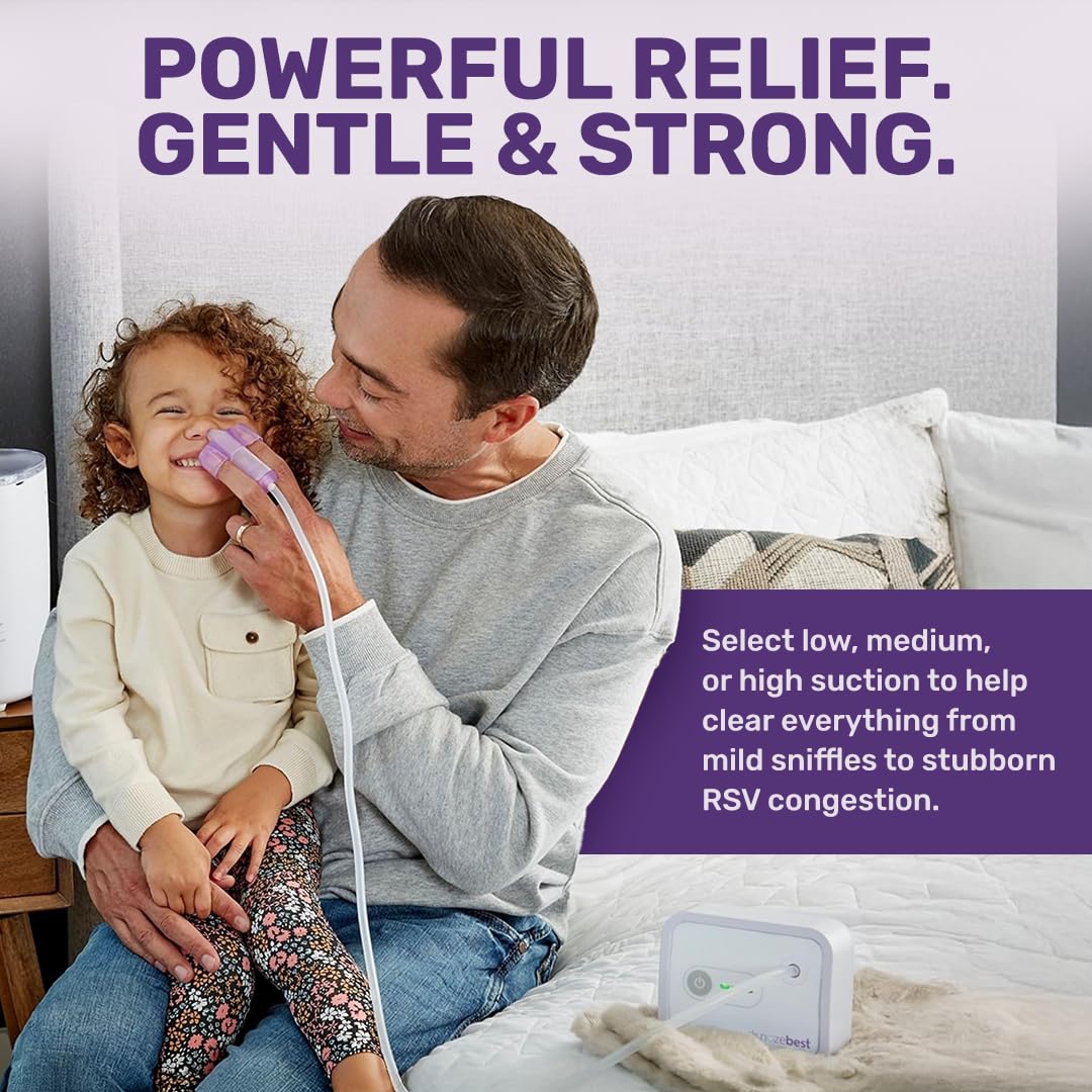Dr. Noze Best NozeBot suction levels demo for customizable congestion relief.
