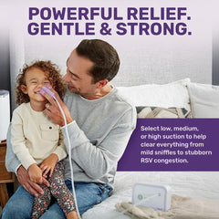 Dr. Noze Best NozeBot suction levels demo for customizable congestion relief.