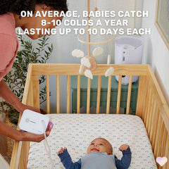 Dr. Noze Best Travel Pouch fabric resists spills while traveling with baby gear.