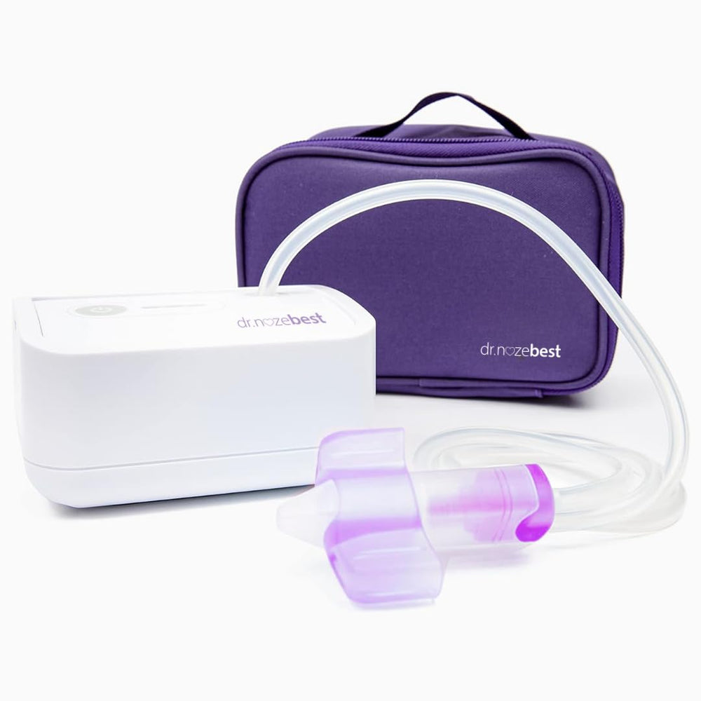 Dr. Noze Best travel pouch features a secure zipper to protect tiny parts.