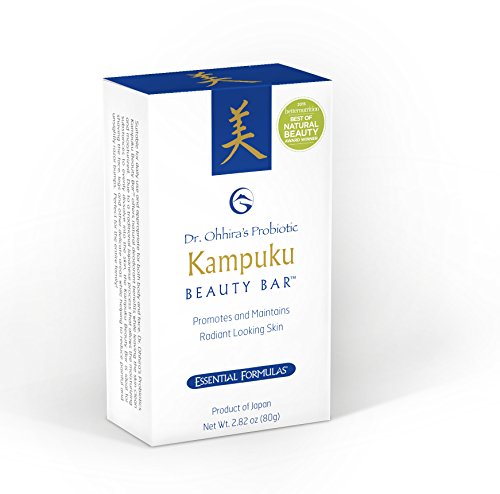 DR. OHHIRA'S PROBIOTICS Kampuku Beauty Bar packaging highlighting natural, fragrance-free formula.