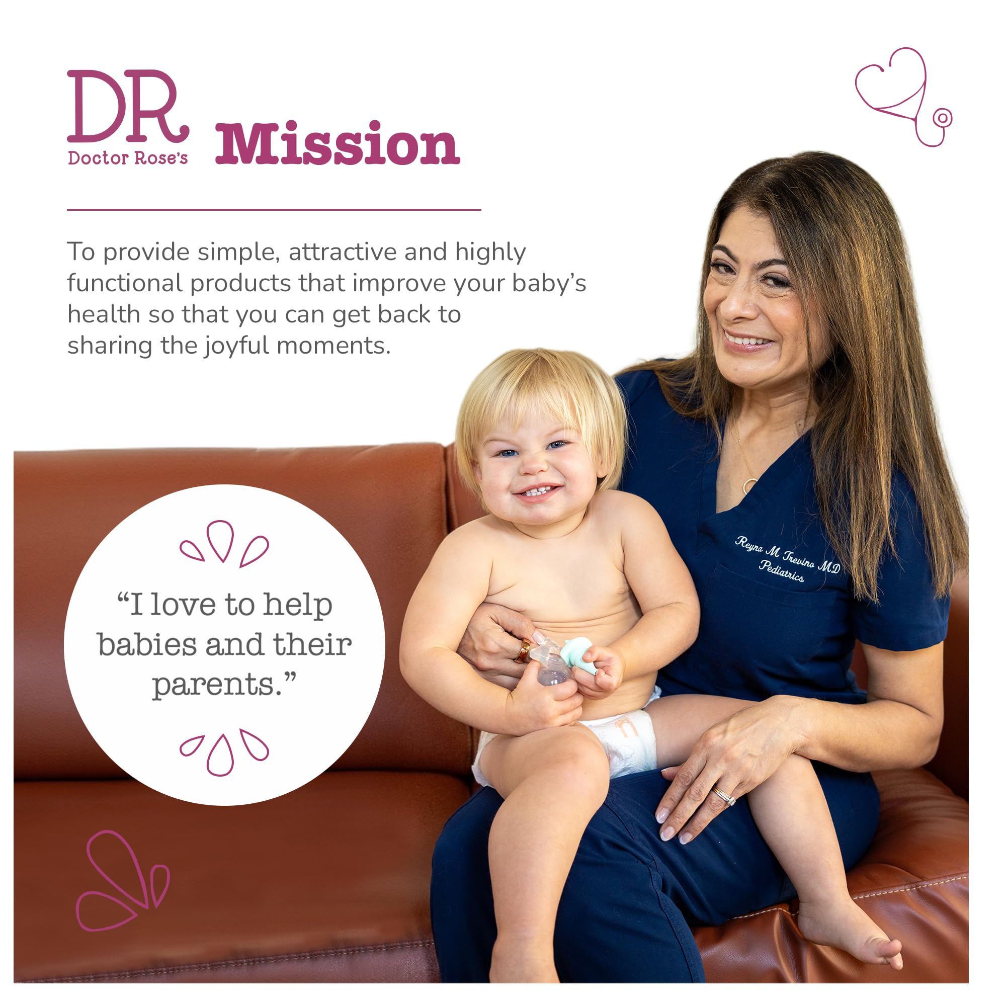 Dr. Rose's nasal aspirator is easy to clean between uses for busy parents.