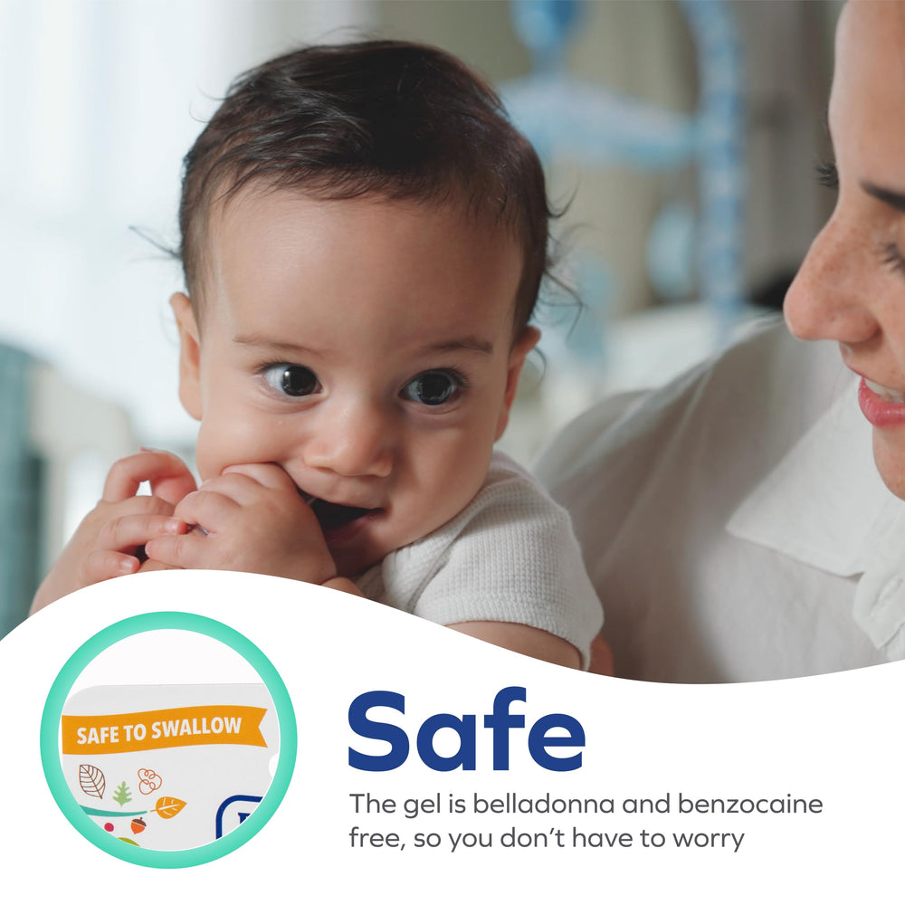 Dr. Talbot's Baby Tooth Gel features chamomile and clove for soothing gums.