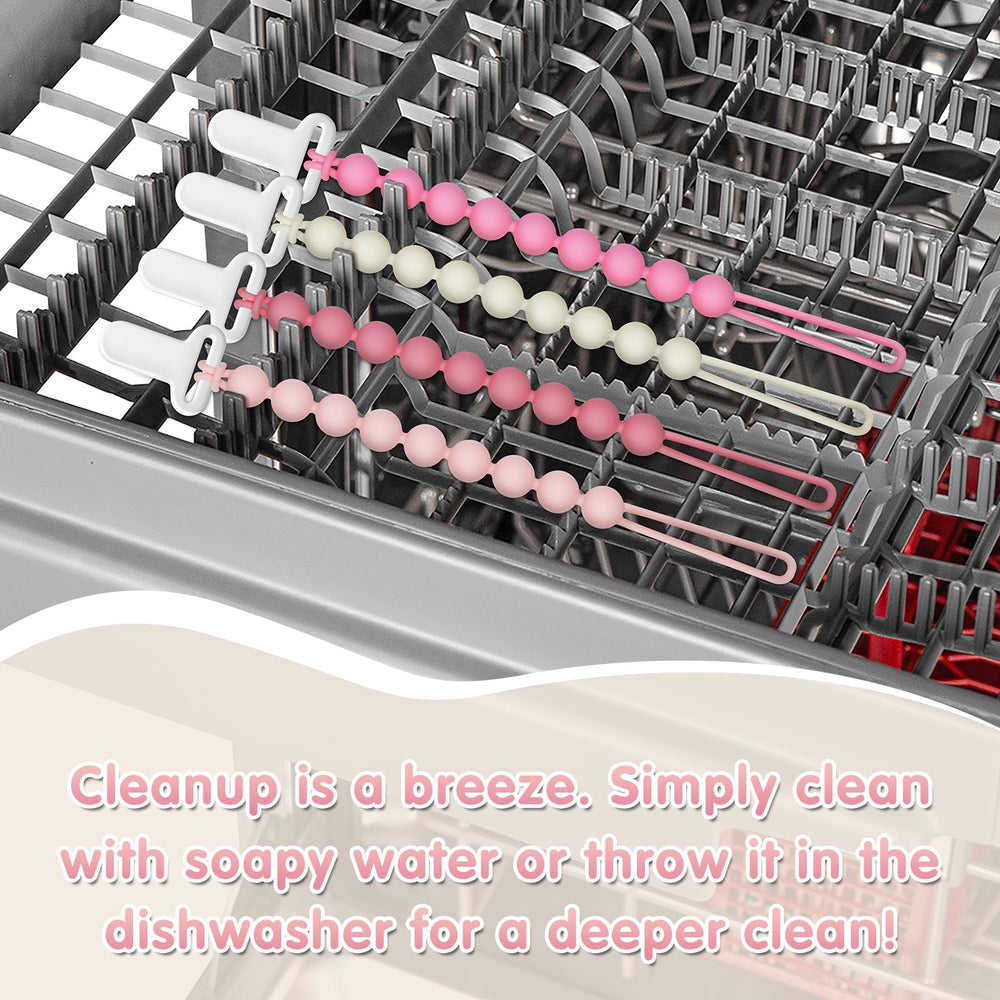 Draklary clips are dishwasher-safe for quick, easy cleaning.