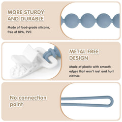 Draklary pacifier clip easy-clean design makes sanitation quick during busy days
