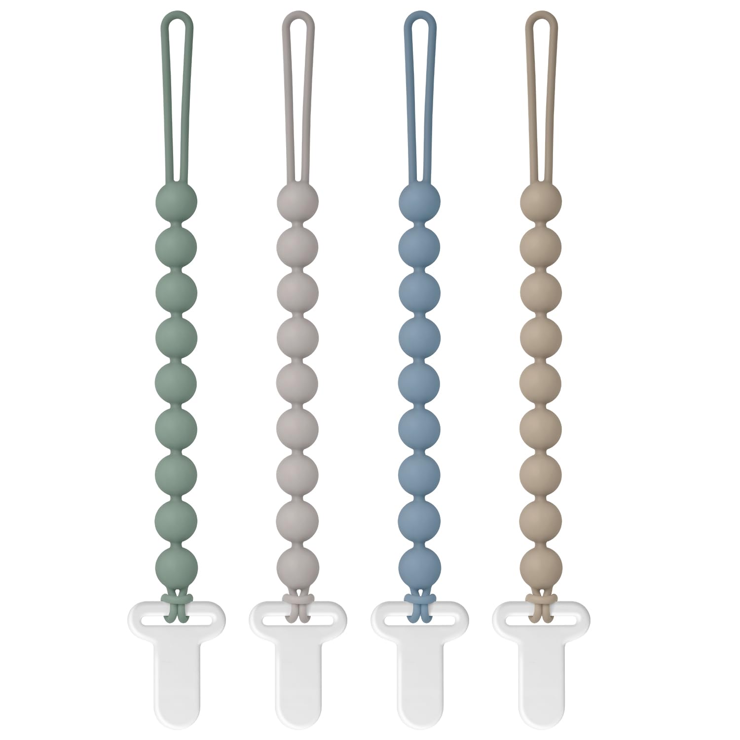 Draklary pacifier clips round design close-up for secure, stylish baby accessibility