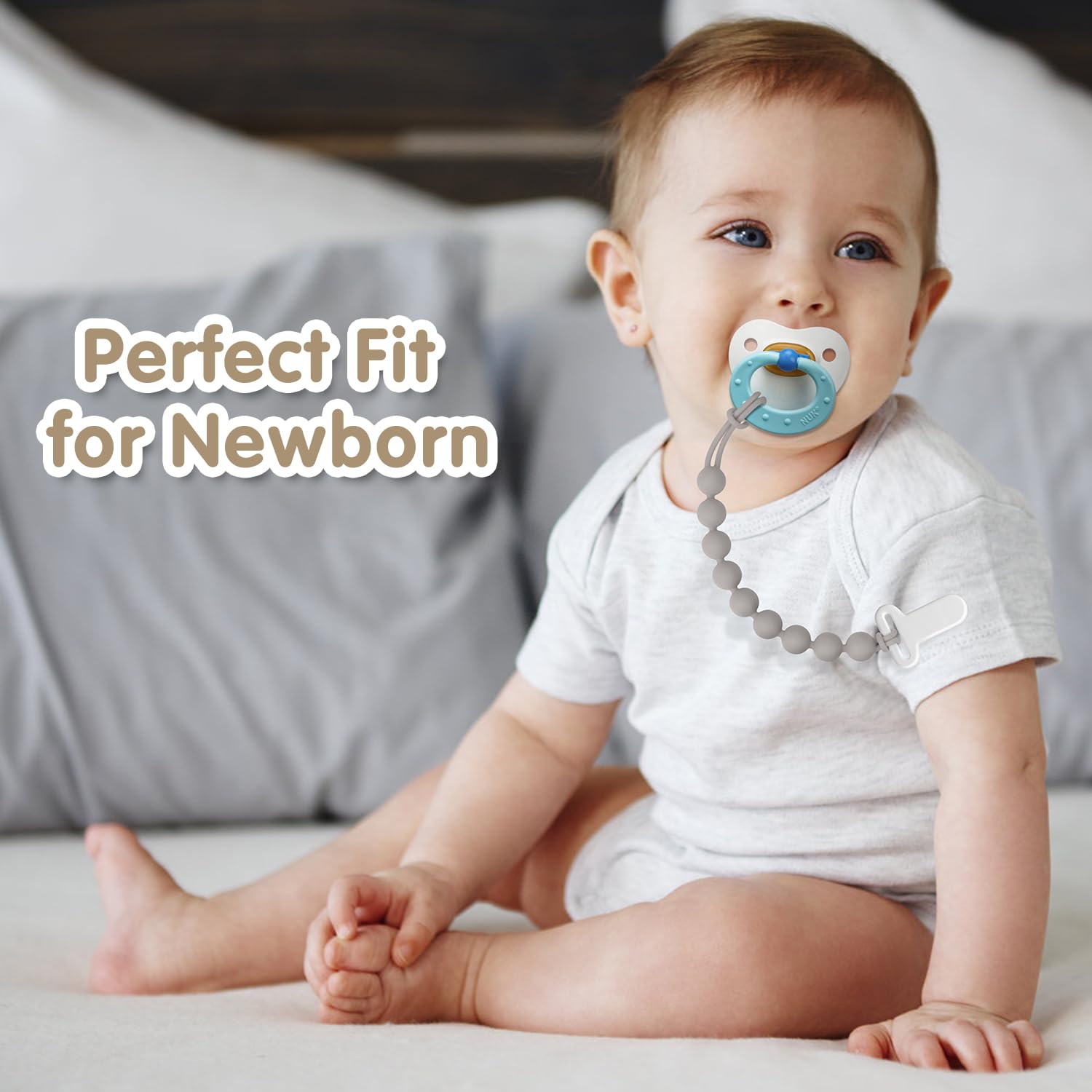 Draklary silicone pacifier clip BPA-free for safe, easy cleaning and daily use