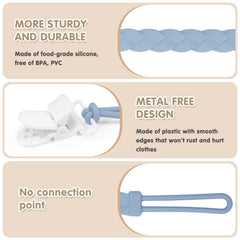 Draklary pacifier clip four-pack keeps replacements ready for busy days