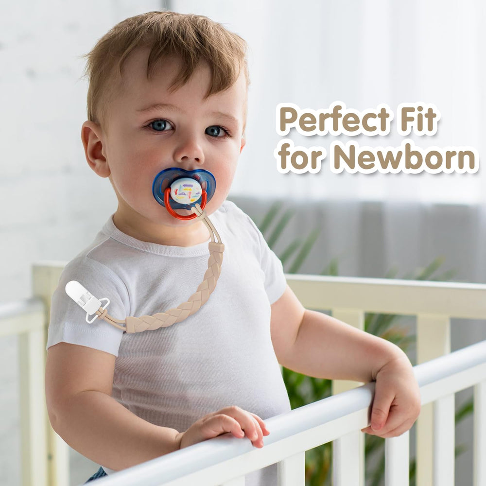 Draklary pacifier clip soft silicone is gentle on baby's skin