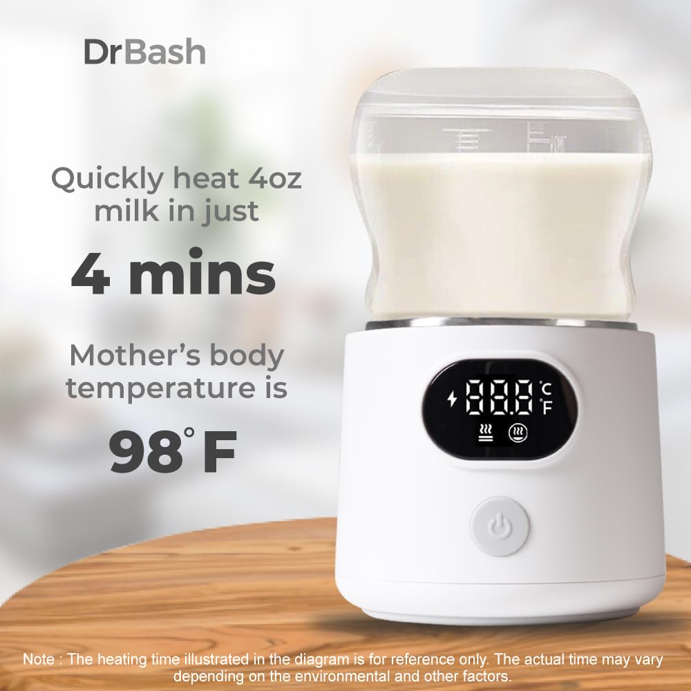 DrBash 4-temperature control enables gentle warming without overheating