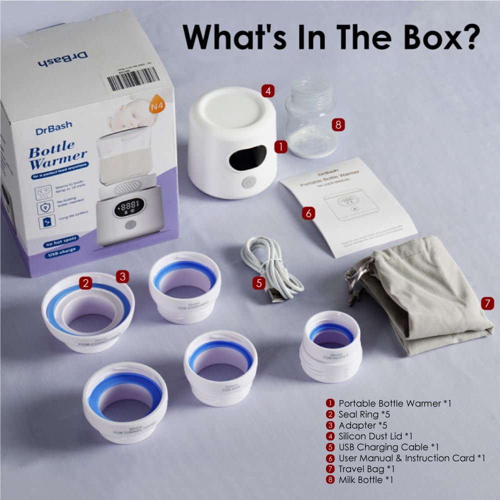 DrBash on-the-go milk warming for busy parents